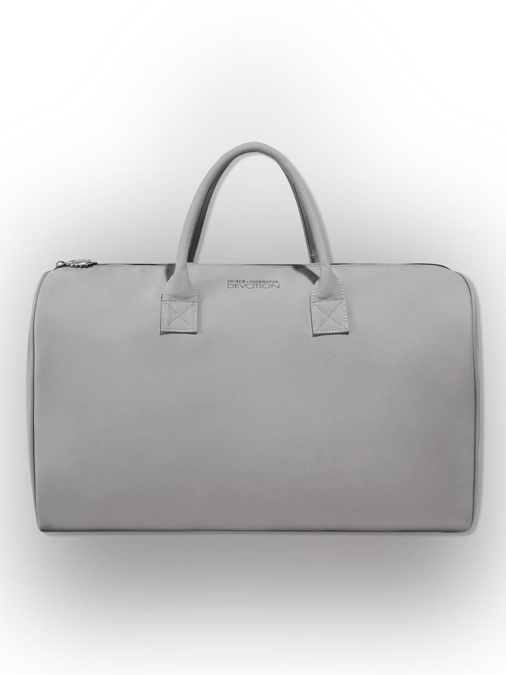 Dolce & Gabbana Light Grey Leather Duffel